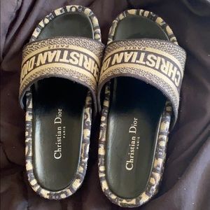 Christian Dior platform slides